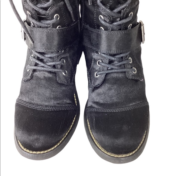 Rocket Dog Women's Chomper Boots Brushed Black Satin Size 8.5 - Picture 6 of 12